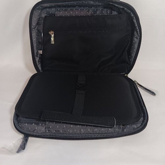 Vanessa Williams Large Cosmetic Bag NWT and Dustbag Black - Picture 7 of 9